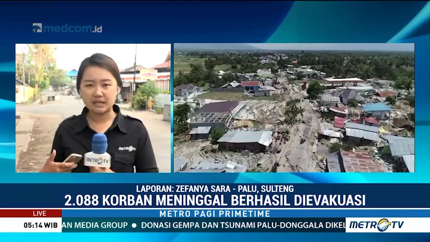 2.088 Korban Tewas Gempa Sulteng Berhasil Dievakuasi Basarnas