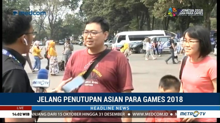 Hari Terakhir Asian Para Games, Kompleks GBK Ramai Pengunjung