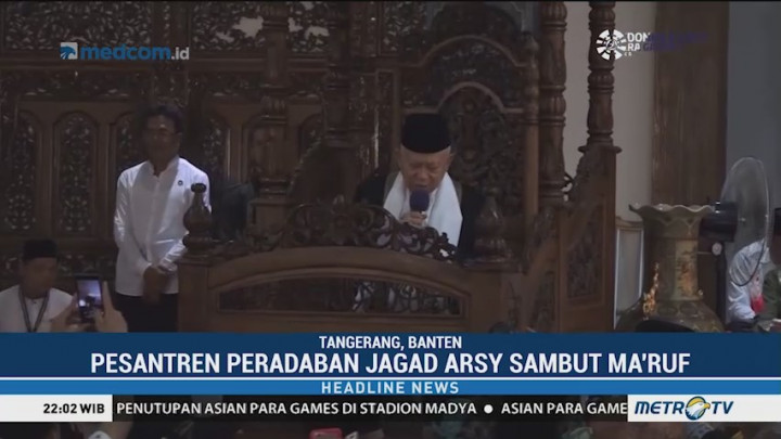 Ma'ruf Amin Hadiri Thariqah Qadiriyah Naqsabandiyah