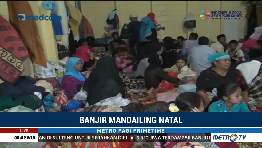 Korban Banjir Bandang di Mandailing Natal Butuh Tenda