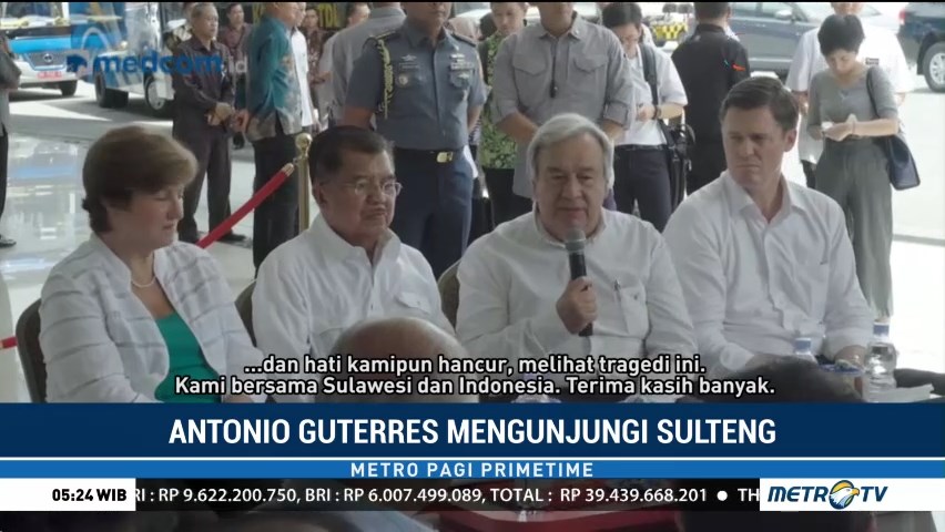 Sekjen PBB: Kami Bersama Sulawesi dan Indonesia