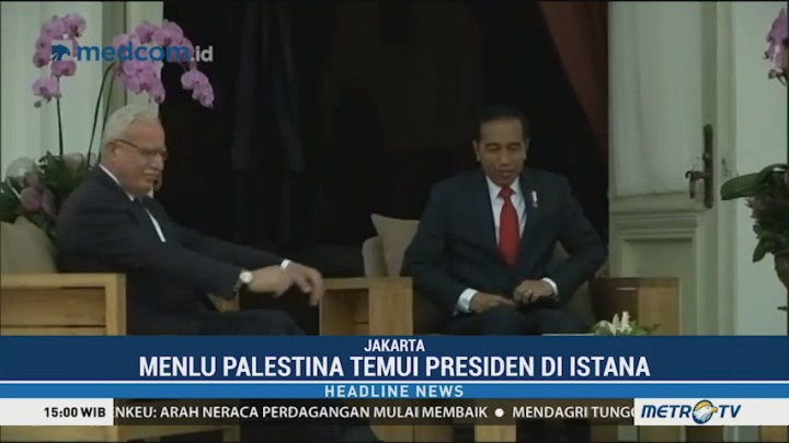 Temui Jokowi, Menlu Palestina Apresiasi Dukungan RI