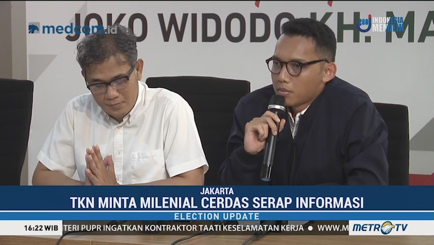 TKN Jokowi-Ma'ruf: Pemilu 2019 Milenial Harus Peka Ancaman Hoaks