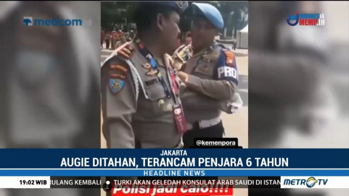Augie Ditahan Setelah Sebar Video Polisi Diduga Calo Tiket