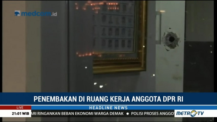 Polisi Temukan Dua Peluru Nyasar di Ruang Kerja Anggota DPR