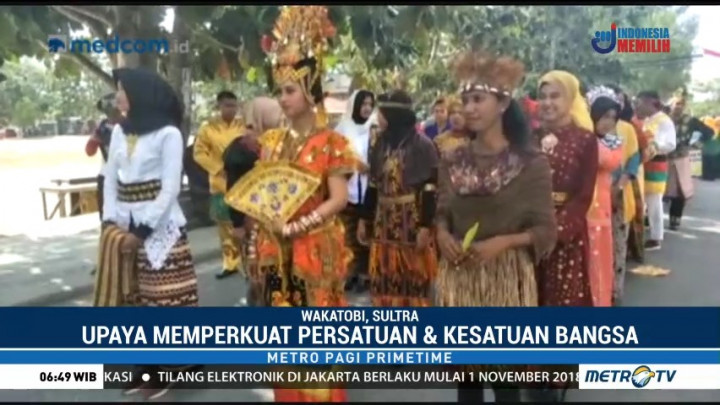 Peserta Kirab Pemuda 2018 Singgah di Wakatobi