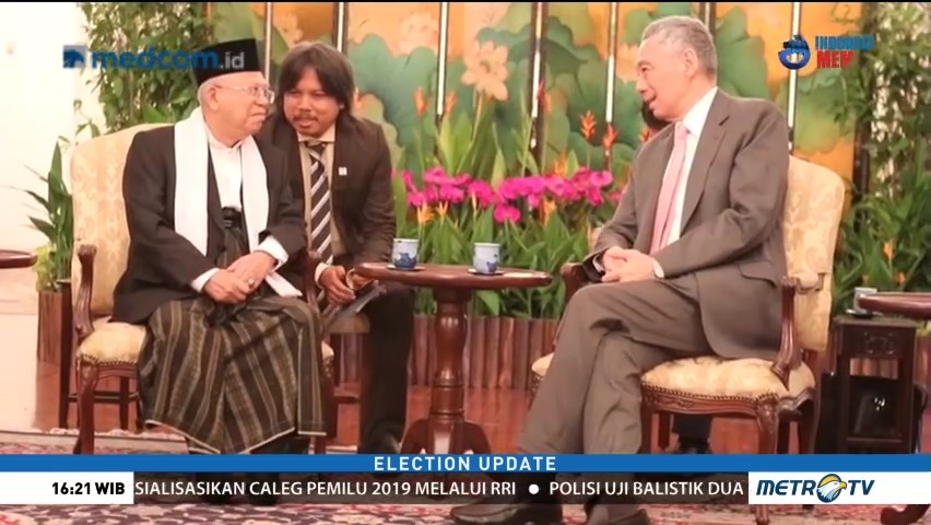 Ma'ruf Amin Bertemu PM Singapura