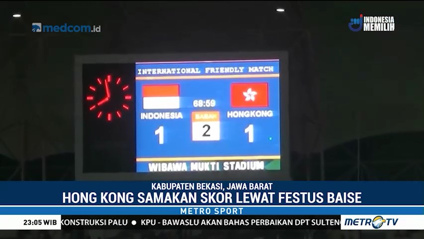 Timnas Indonesia Ditahan Imbang Hong Kong