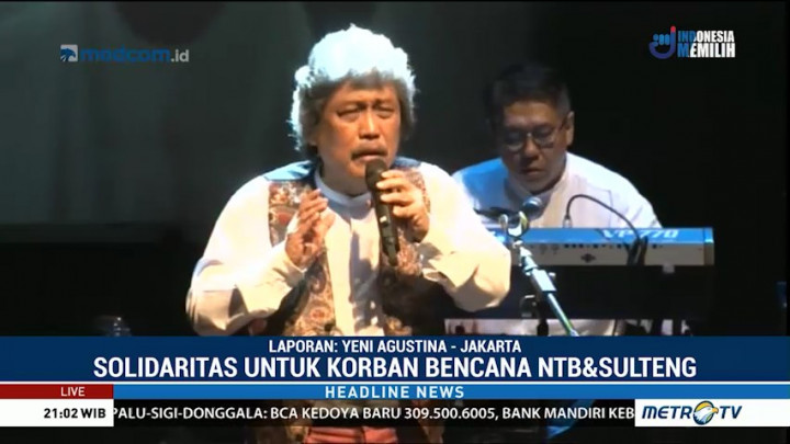 Bimbo Tampil di Acara Pentas Seni untuk NTB dan Sulteng