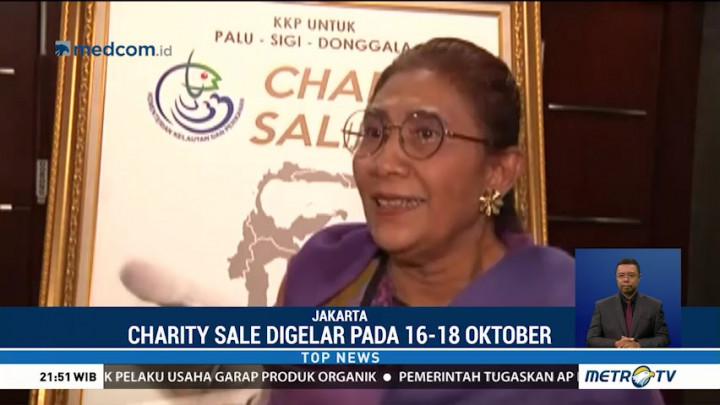 Menteri Susi Gelar Charity Sale untuk Korban Bencana Sulteng