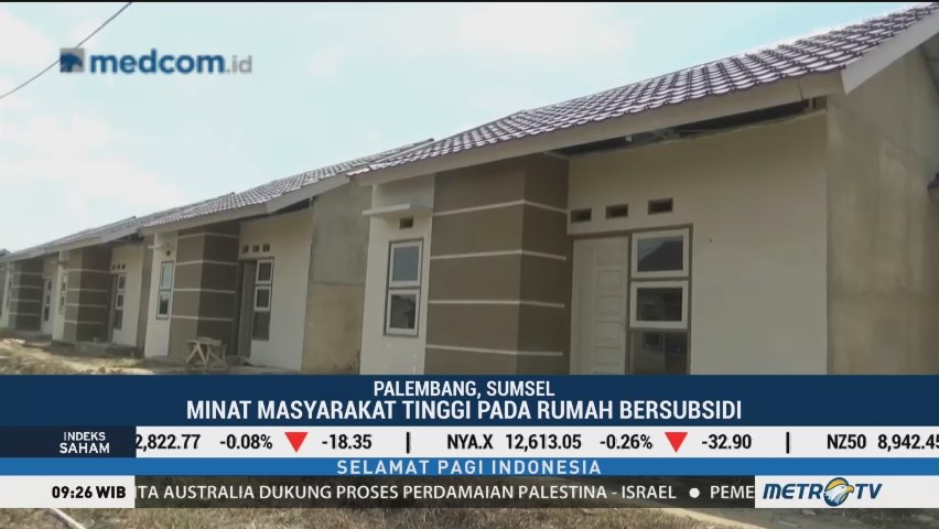 Minat Masyarakat Sumsel terhadap Rumah Bersubsidi Tinggi