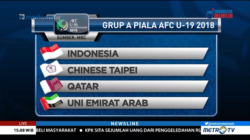 Preview Piala AFC U-19: Indonesia vs Chinese Taipei
