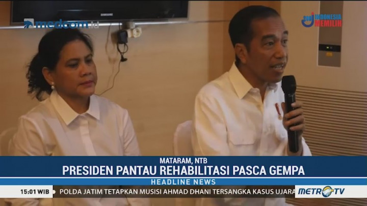 Presiden Pantau Rehabilitasi Pascagempa di Sulteng