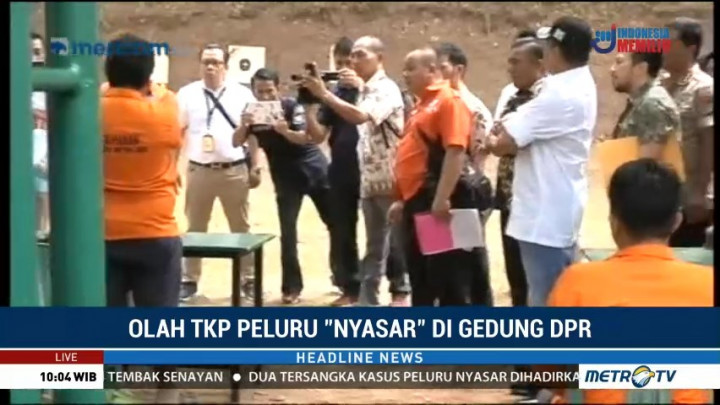 Polisi Olah TKP Peluru Nyasar di Lapangan Tembak Senayan