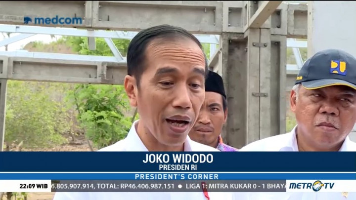 Jokowi Tinjau Langsung Pencairan Dana Korban Gempa Lombok