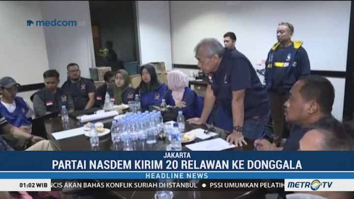 NasDem Kembali Kirim Relawan ke Sulteng