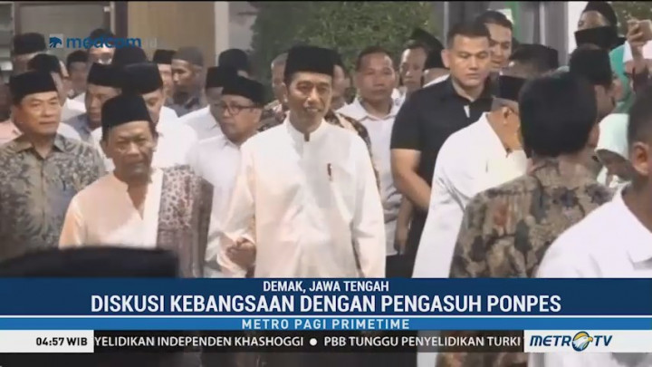 Jokowi Silaturahmi ke Ponpes Girikusumo