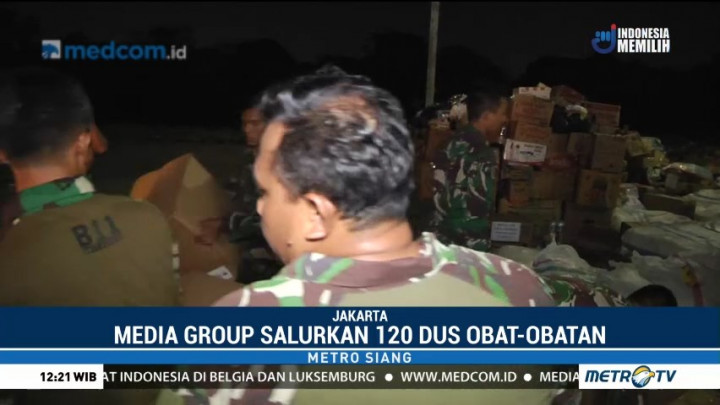 Media Group Salurkan Bantuan Obat-obatan ke Palu