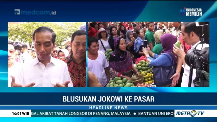 Kunjungi Pasar Karangayu, Jokowi Disambut Hangat Warga Semarang