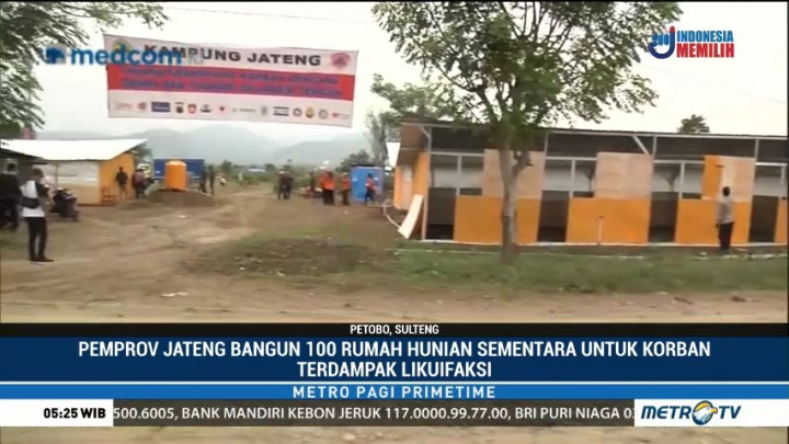 Pemprov Jateng Bangun 100 Huntara untuk Korban Gempa Palu
