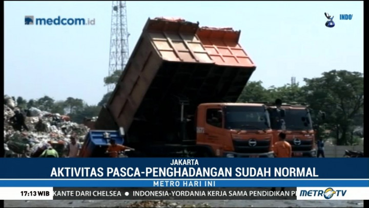 Pascapenghadangan, Aktivitas Truk Sampah DKI Kembali Normal