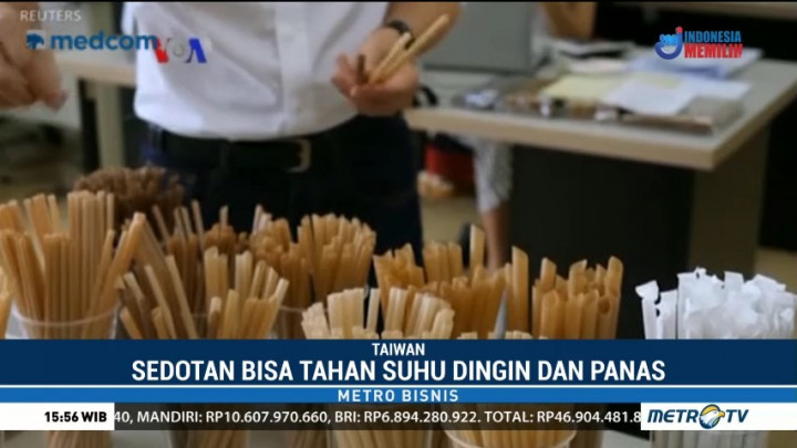 Sedotan dari Serat Tumbuhan Kurangi Limbah Plastik