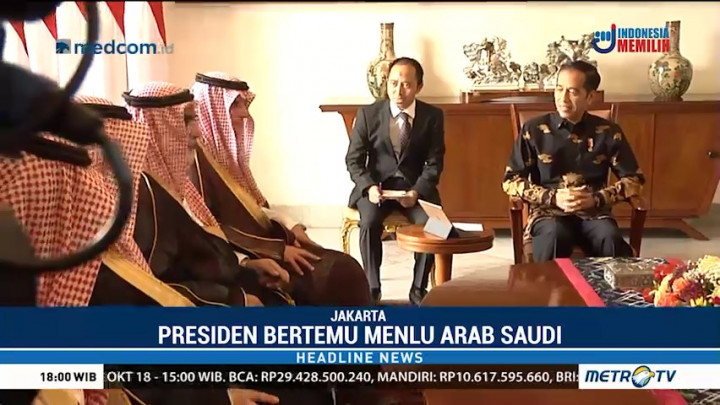 Bertemu Menlu Arab Saudi, Jokowi Bahas Kasus Khashoggi