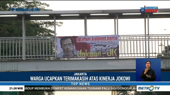 Warga Ucapkan Terima Kasih atas Kinerja Empat Tahun Jokowi-JK