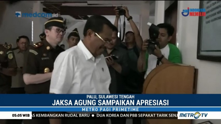 Jaksa Agung Tinjau Lokasi Terdampak Gempa Sulteng