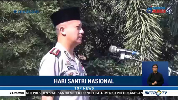 Kapolres Jember Berikan Motivasi Kebangsaan di Peringatan Hari Santri