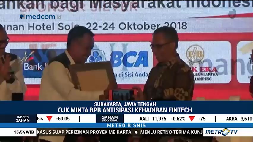 OJK Minta BPR Antisipasi Kehadiran Fintech