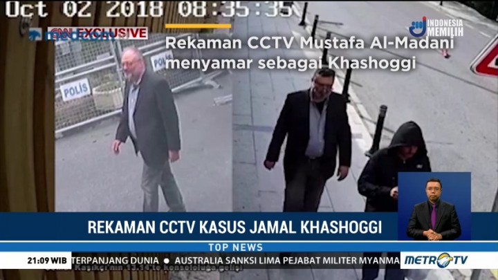 CCTV Perlihatkan Pelaku Pembunuhan Menyamar sebagai Khashoggi