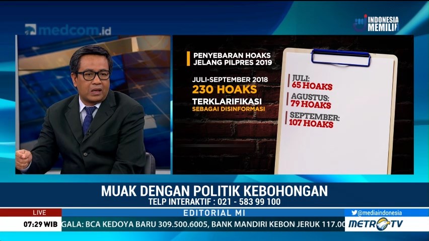 Bedah Editorial MI: Muak dengan Politik Kebohongan