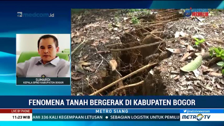 BPBD Kab Bogor Sudah Petakan Daerah Rawan Pergerakan Tanah
