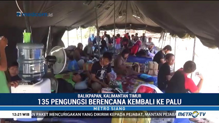 Pengungsi di Balikpapan Mulai Kembali ke Palu