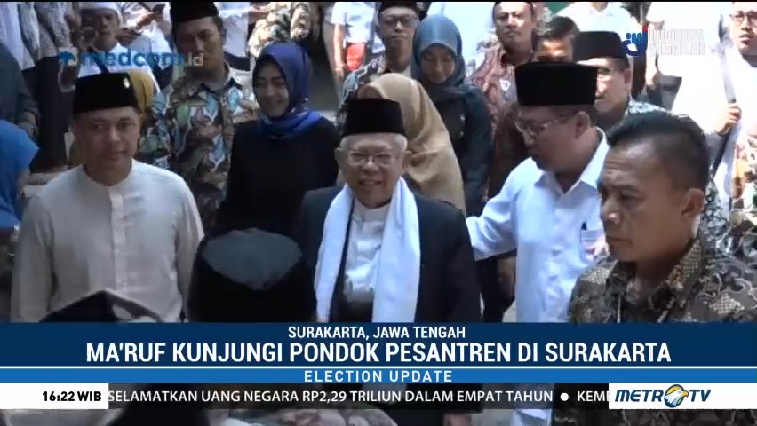 Ma'ruf Amin Silaturahmi ke Ponpes Al-Muayyad Solo