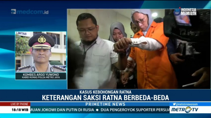 Tiga Saksi Kasus Hoaks Ratna Sarumpaet Bakal Dikonfrontasi