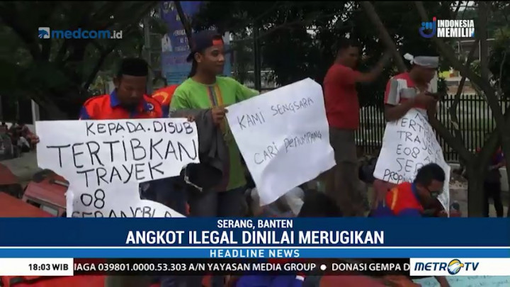 Sopir Angkot Serang-Balaraja Minta Angkutan Ilegal Ditindak