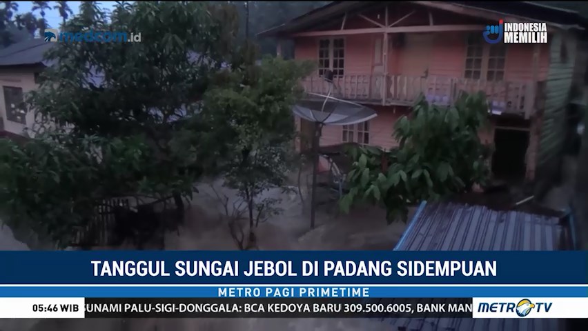 Tanggul Sungai Batang Ayumi Jebol