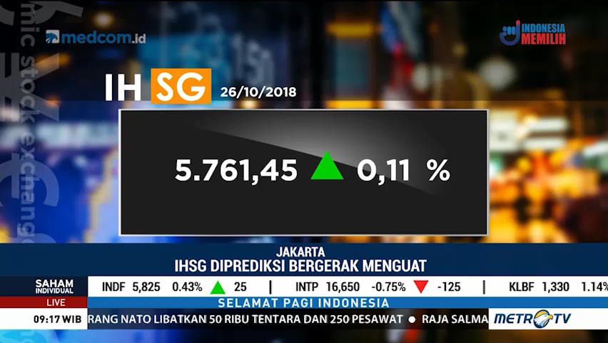IHSG dan Rupiah Dibuka Menguat