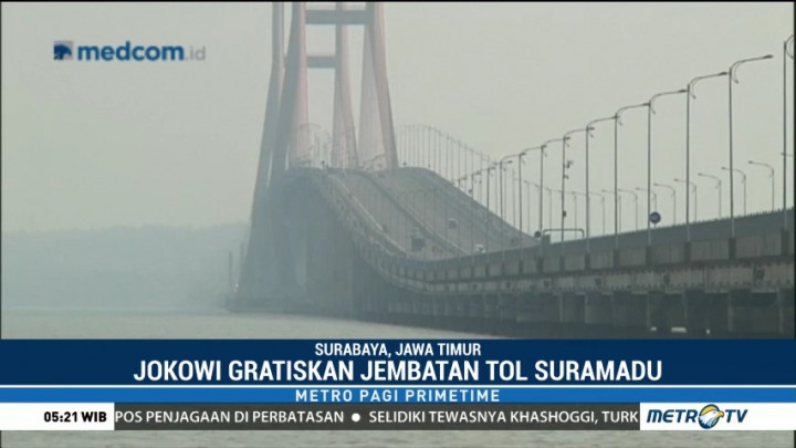 Jokowi Gratiskan Tol Suramadu