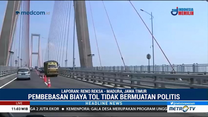 Ini Alasan Pemerintah Gratiskan Tol Suramadu