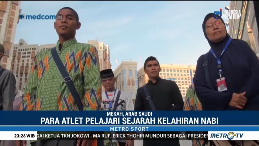 Atlet Atletik Tur di Masjidil Haram