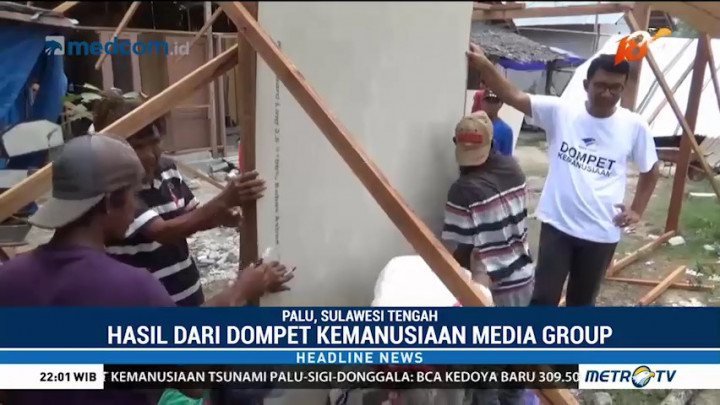 Media Group Bangun 1.000 Huntara untuk Korban Gempa Sulteng