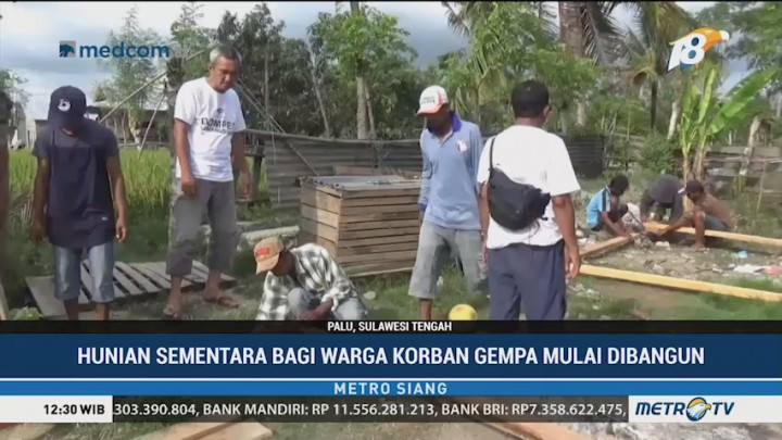 Media Group Mulai Bangun Hunian Sementara di Palu