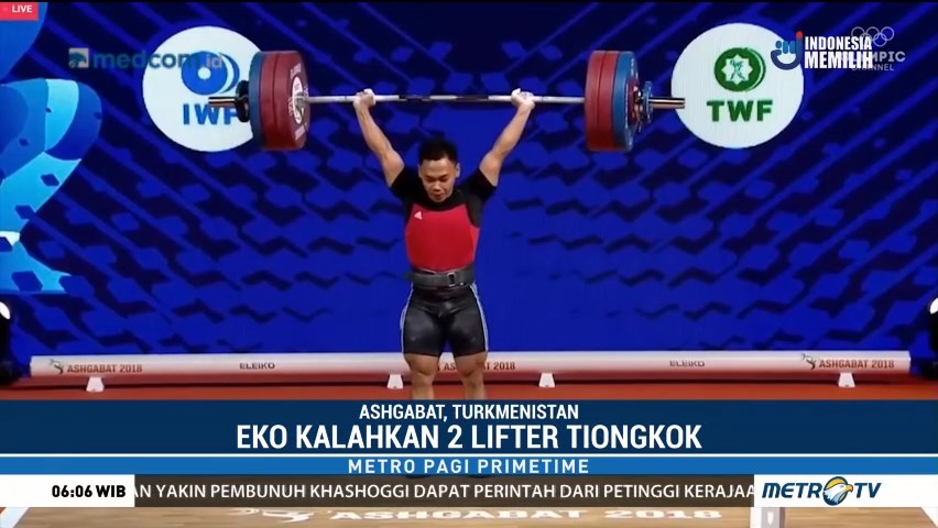 Eko Yuli Rebut Emas di Kejuaraan Dunia Angkat Besi