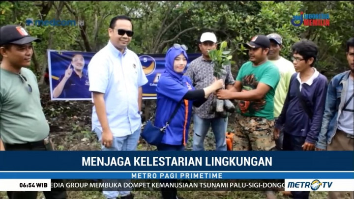 Prananda Paloh Serahkan Tiga Ribu Bibit Mangrove untuk Deli Serdang