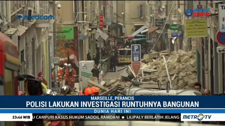 Bangunan Tua di Prancis Runtuh, Dua Orang Terluka