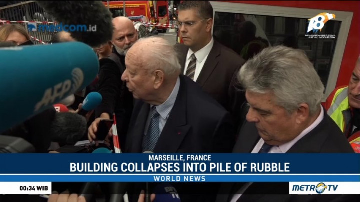 Two Building Collapses Into Pile of Rubble in French City
