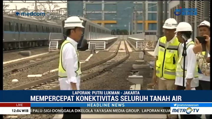 Jokowi Tinjau Proyek MRT Jakarta